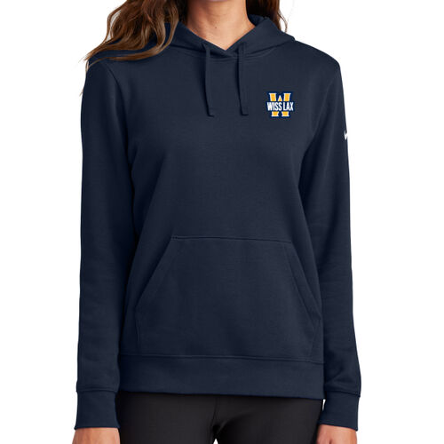WISSLAX - Ladies Club Fleece Sleeve Swoosh Pullover Hoodie Thumbnail